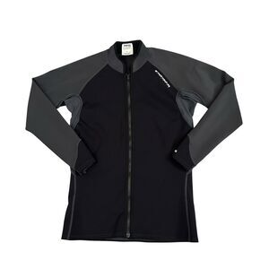 NRS Hydroskin 63 Titanium Jacket  Womens XL Black Full Zip Neoprene Water